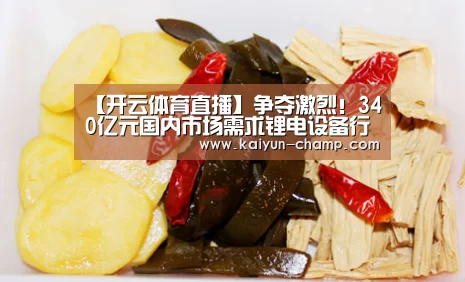 【开云体育直播】争夺激烈!340亿元国内市场需求锂电设备行业增速达30%(图2) 开云电竞赛事